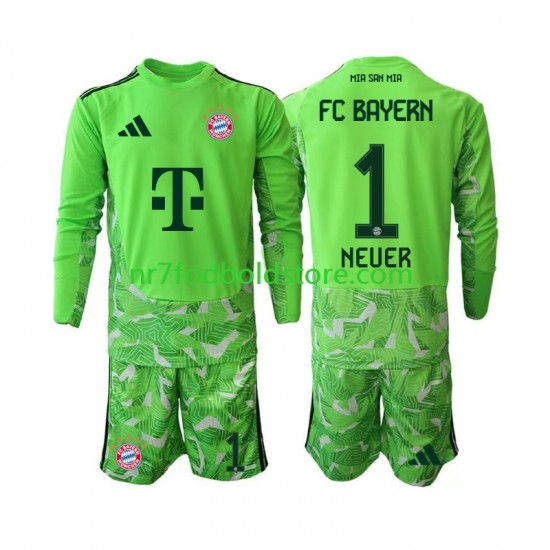 FC Bayern München Trøje Manuel Neuer 1 Målmand Børn Hjemmebane Fodboldsæt 2026-2027 Langærmet