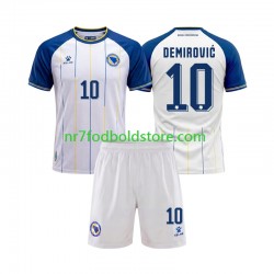 Bosnien Hercegovina Trøje Ermedin Demirovic 10 Børn Udebane Fodboldsæt VM i fodbold 2026 Kortærmet