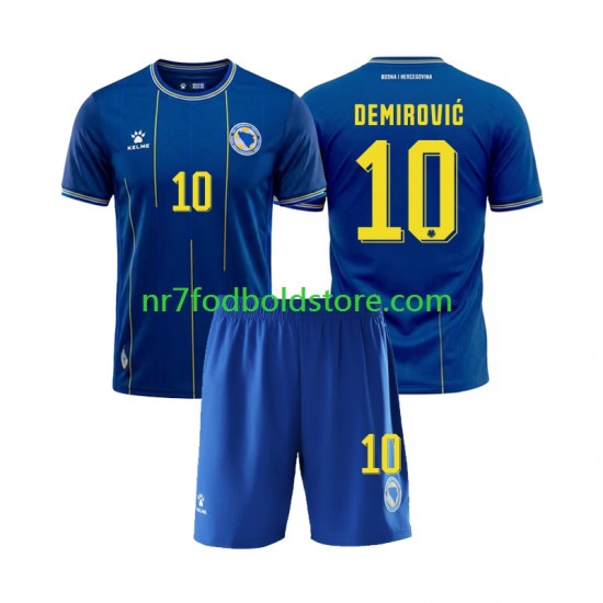 Bosnien Hercegovina Trøje Ermedin Demirovic 10 Børn Hjemmebane Fodboldsæt VM i fodbold 2026 Kortærmet