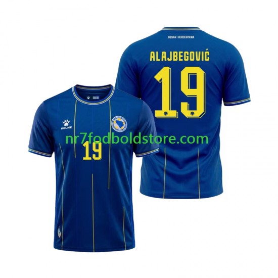 Bosnien Hercegovina Trøje Kerim Alajbegovic 19 Mænd Hjemmebane Fodboldsæt VM i fodbold 2026 Kortærmet