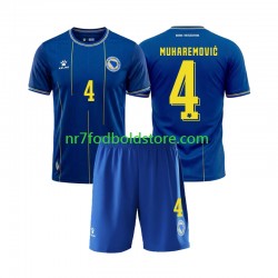 Bosnien Hercegovina Trøje Tarik Muharemovic 4 Børn Hjemmebane Fodboldsæt VM i fodbold 2026 Kortærmet