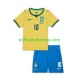 Brasilien Trøje Neymar JR 10 Børn Hjemmebane Fodboldsæt VM i fodbold 2026 Kortærmet