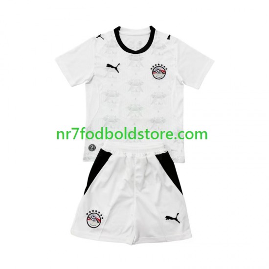Egypten Trøje Børn Udebane Fodboldsæt VM i fodbold 2026 Kortærmet