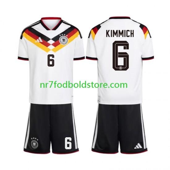 Tyskland Trøje Joshua Kimmich 6 Børn Hjemmebane Fodboldsæt VM i fodbold 2026 Kortærmet