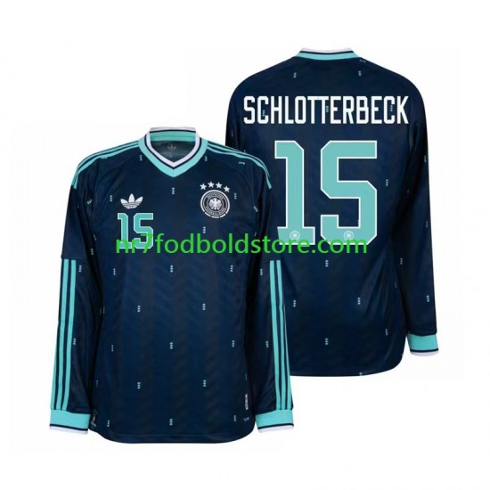 Tyskland Trøje Nico Schlotterbeck 15 Mænd Udebane Fodboldsæt VM i fodbold 2026 Langærmet