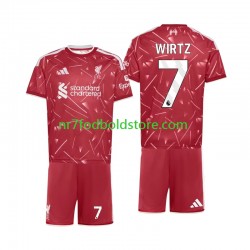Liverpool Trøje Florian Wirtz 7 Børn Hjemmebane Fodboldsæt 2026-2027 Kortærmet