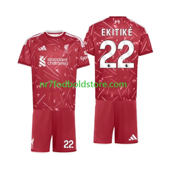 Liverpool Trøje Hugo Ekitike 22 Børn Hjemmebane Fodboldsæt 2026-2027 Kortærmet