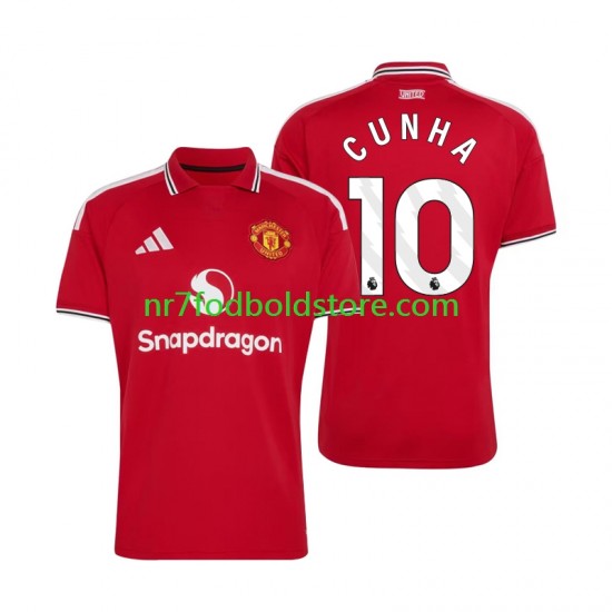 Manchester United Trøje Matheus Cunha 10 Mænd Hjemmebane Fodboldsæt 2026-2027 Kortærmet