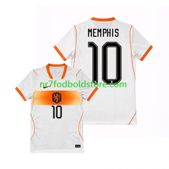 Holland Trøje Memphis Depay 10 Mænd Udebane Fodboldsæt VM i fodbold 2026 Kortærmet