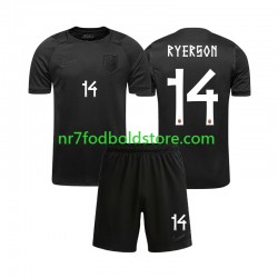 Norge Trøje Julian Ryerson 14 Børn Udebane Fodboldsæt VM i fodbold 2026 Kortærmet