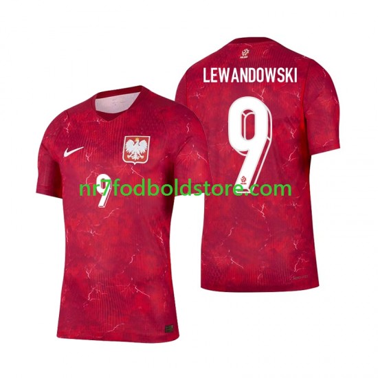 Polen Trøje Robert Lewandowski 9 Mænd Udebane Fodboldsæt 2026 Kortærmet