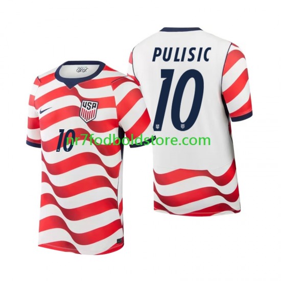 USA Trøje Christian Pulisic 10 Mænd Hjemmebane Fodboldsæt VM i fodbold 2026 Kortærmet