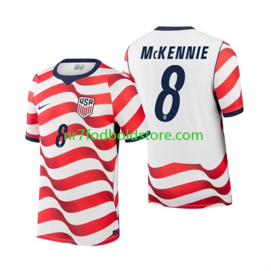 USA Trøje Weston McKennie 8 Mænd Hjemmebane Fodboldsæt VM i fodbold 2026 Kortærmet