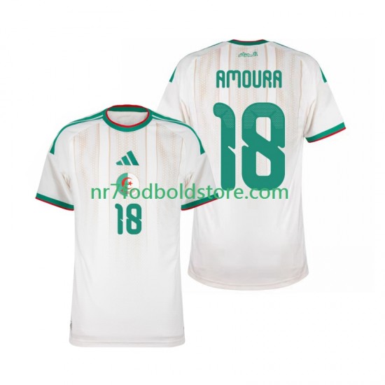 Algeriet Trøje Mohamed Amoura 18 Mænd Hjemmebane Fodboldsæt 2026 Kortærmet
