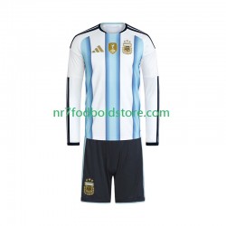 Argentina Trøje Børn Hjemmebane Fodboldsæt VM i fodbold 2026 Langærmet