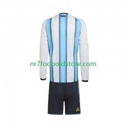 Argentina Trøje Børn Hjemmebane Fodboldsæt VM i fodbold 2026 Langærmet