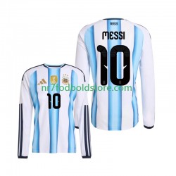 Argentina Trøje Lionel Messi 10 Mænd Hjemmebane Fodboldsæt VM i fodbold 2026 Langærmet
