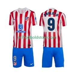 Atlético Madrid Trøje Alexander Sorloth 9 Børn Hjemmebane Fodboldsæt 2025-2026 Kortærmet