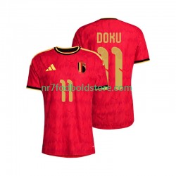 Belgien Trøje Jeremy Doku 11 Mænd Hjemmebane Fodboldsæt VM i fodbold 2026 Kortærmet