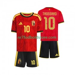 Belgien Trøje Leandro Trossard 10 Børn Hjemmebane Fodboldsæt VM i fodbold 2026 Kortærmet