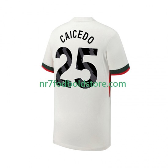 Chelsea Trøje Moises Caicedo 25 Mænd Udebane Fodboldsæt 2025-2026 Kortærmet