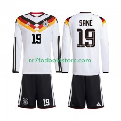 Tyskland Trøje Leroy Sane 19 Børn Hjemmebane Fodboldsæt VM i fodbold 2026 Langærmet