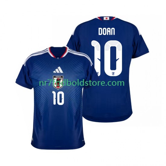 Japan Trøje Ritsu Doan 10 Mænd Hjemmebane Fodboldsæt VM i fodbold 2026 Kortærmet