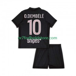 Paris Saint-Germain Trøje Ousmane Dembele 10 Børn 4. Valg Fodboldsæt 2025-2026 Kortærmet