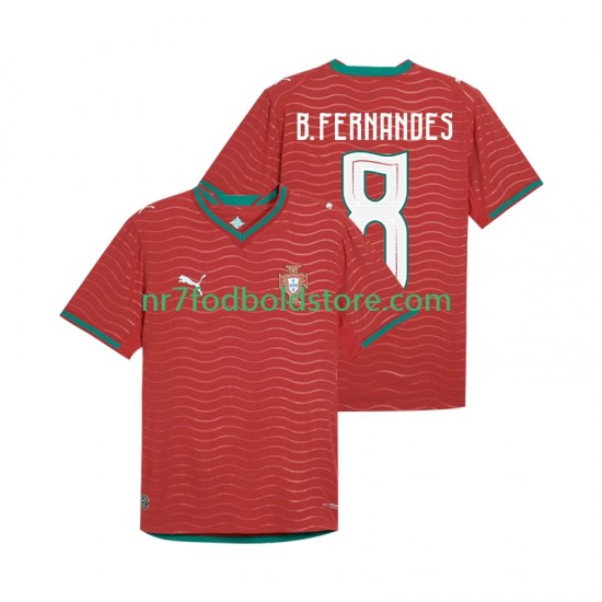 Portugal Trøje Bruno Fernandes 8 Mænd Hjemmebane Fodboldsæt VM i fodbold 2026 Kortærmet