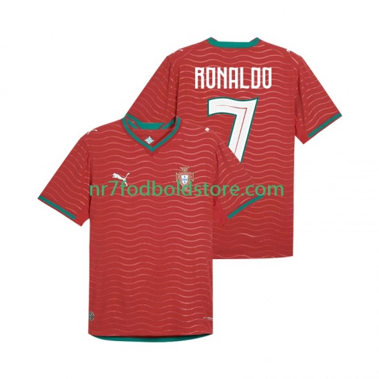 Portugal Trøje Cristiano Ronaldo 7 Mænd Hjemmebane Fodboldsæt VM i fodbold 2026 Kortærmet