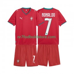 Portugal Trøje Cristiano Ronaldo 7 Børn Hjemmebane Fodboldsæt VM i fodbold 2026 Kortærmet