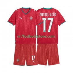Portugal Trøje Rafael Leao 17 Børn Hjemmebane Fodboldsæt VM i fodbold 2026 Kortærmet