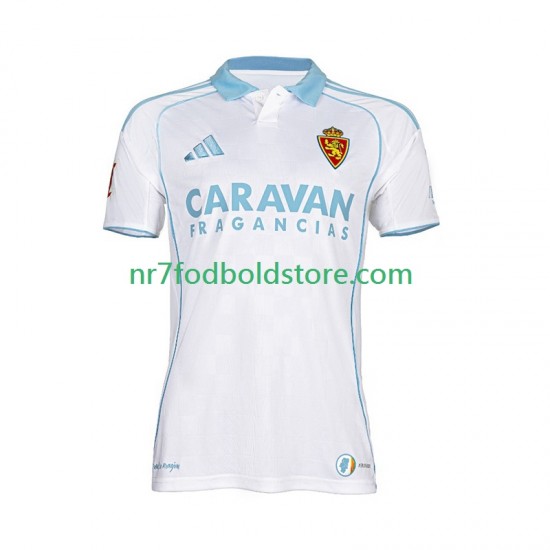 Real Zaragoza Trøje Mænd Hjemmebane Fodboldsæt 2025-2026 Kortærmet