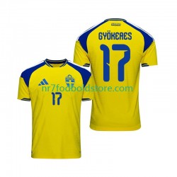 Sverige Trøje Viktor Gyokeres 17 Mænd Hjemmebane Fodboldsæt 2026 Kortærmet