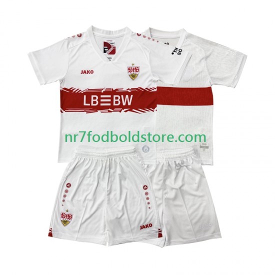 VfB Stuttgart Trøje Børn Hjemmebane Fodboldsæt 2025-2026 Kortærmet
