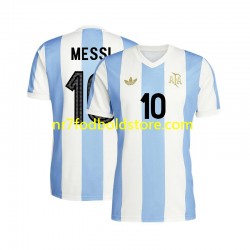 Argentina Trøje Lionel Messi 10 50 Anniversary Mænd Hjemmebane Fodboldsæt Kortærmet