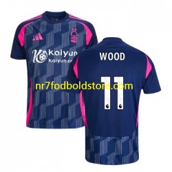 Nottingham Forest Trøje Chris Wood 11 Mænd Udebane Fodboldsæt 2024-2025 Kortærmet