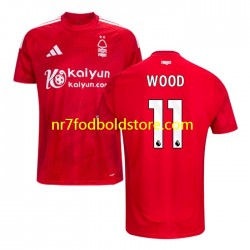 Nottingham Forest Trøje Chris Wood 11 Mænd Hjemmebane Fodboldsæt 2024-2025 Kortærmet