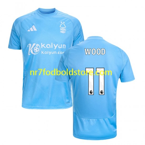 Nottingham Forest Trøje Chris Wood 11 Mænd 3. Valg Fodboldsæt 2024-2025 Kortærmet