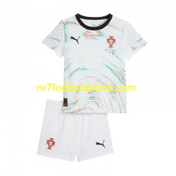 Portugal Trøje Børn Udebane Fodboldsæt 2025 Kortærmet