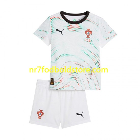 Portugal Trøje Børn Udebane Fodboldsæt 2025 Kortærmet