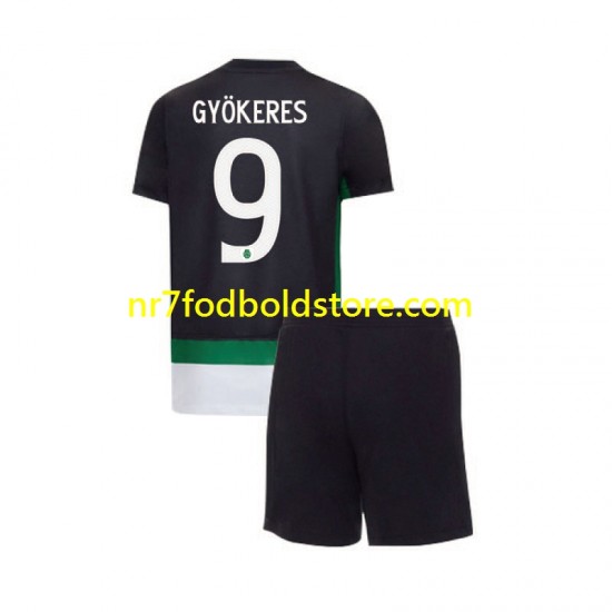 Sporting CP Trøje Gyokeres 9 Børn Hjemmebane Fodboldsæt 2024-2025 Kortærmet