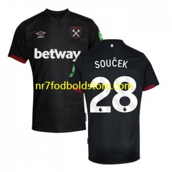 West Ham United Trøje SOUCEK 28 Mænd Udebane Fodboldsæt 2024-2025 Kortærmet