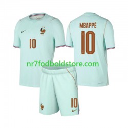 Frankrig Trøje Mbappé Kylian 10 Børn Udebane Fodboldsæt VM i fodbold 2026 Kortærmet