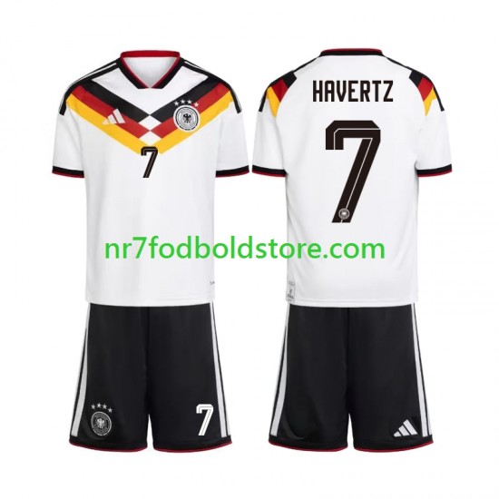 Tyskland Trøje Kai Havertz 7 Børn Hjemmebane Fodboldsæt VM i fodbold 2026 Kortærmet