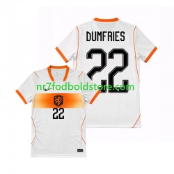 Holland Trøje Denzel Dumfries 22 Mænd Udebane Fodboldsæt VM i fodbold 2026 Kortærmet