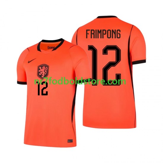 Holland Trøje Jeremie Frimpong 12 Mænd Hjemmebane Fodboldsæt VM i fodbold 2026 Kortærmet