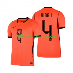 Holland Trøje Virgil van Dijk 4 Mænd Hjemmebane Fodboldsæt VM i fodbold 2026 Kortærmet
