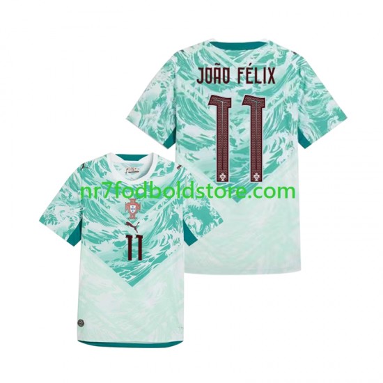 Portugal Trøje Joao Felix 11 Mænd Udebane Fodboldsæt VM i fodbold 2026 Kortærmet
