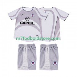 AC Milan Trøje 2001 Retro Børn Udebane Fodboldsæt 2002 Kortærmet
